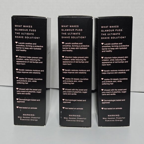 ONE BOX - NIB Glamour Puss Intimate Shave Cream - Black Pump Bottle - 8 OZ - Picture 13 of 13